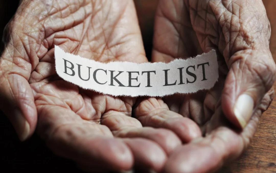 Buck list: a list of events I would like to do before I die