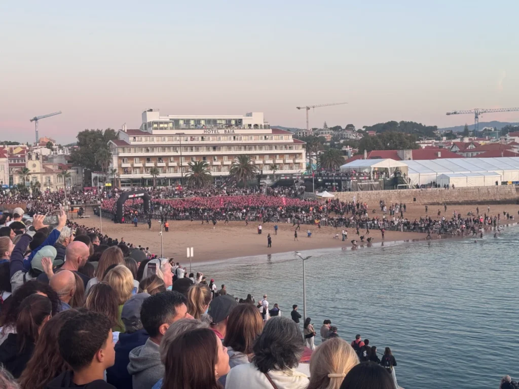 IronMan Cascais 2025 Race Report IronMan Cascais Swim Start