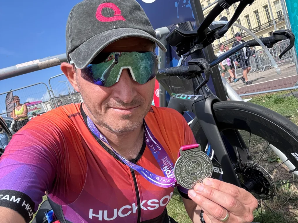 Tribourne standard duathlon race report medal
