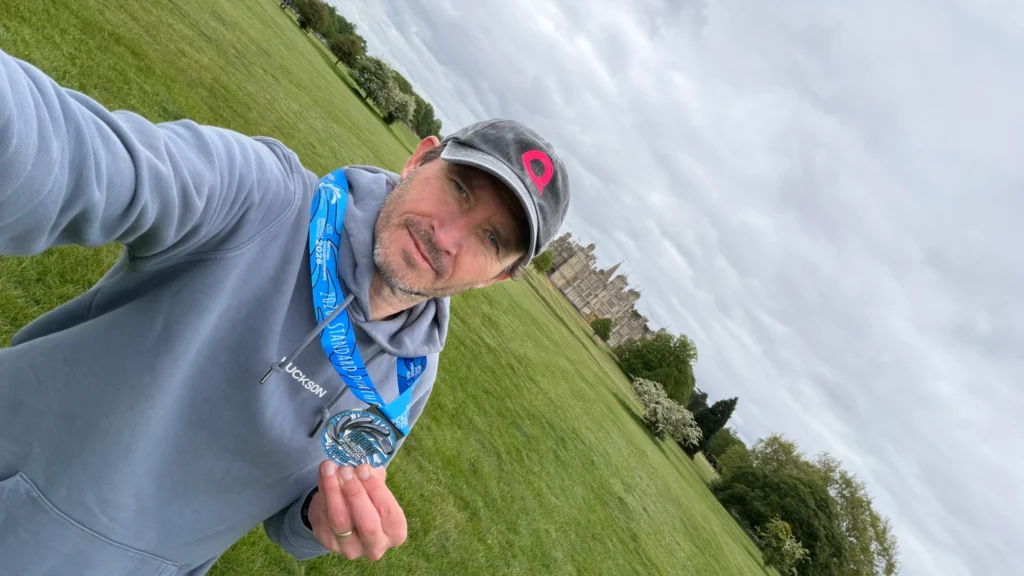 burghley standard duathlon medal