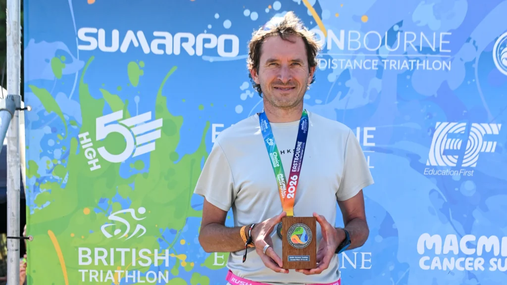 Eastbourne Middle Distance Triathlon 2026Race Report Eastbourne middle distance 2nd place ag