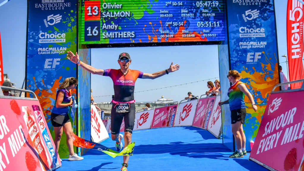 Eastbourne Middle Distance Triathlon 2026Race Report Eastbourne middle distance finish line